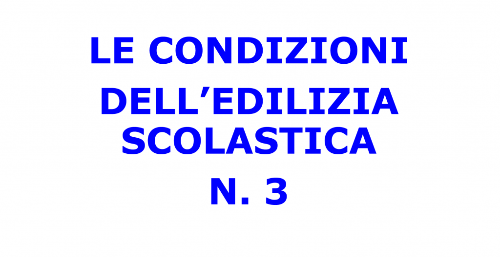 Le condizioni dell’edilizia scolastica
