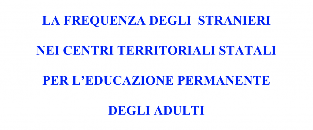 Stranieri adulti sui banchi di scuola