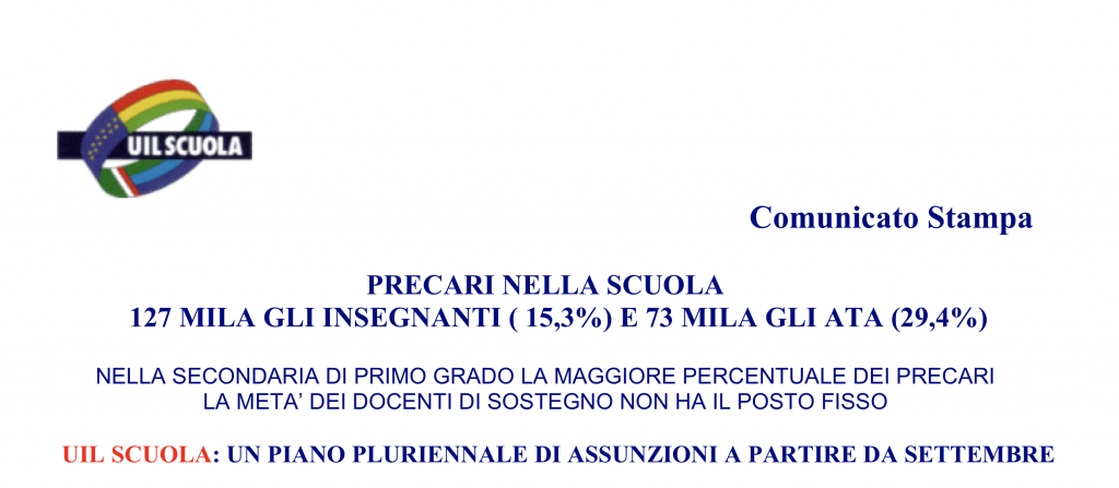 Precari nella scuola