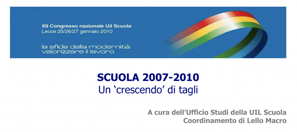 Da Fioroni alla Gelmini, per la scuola tre Finanziarie di risparmi