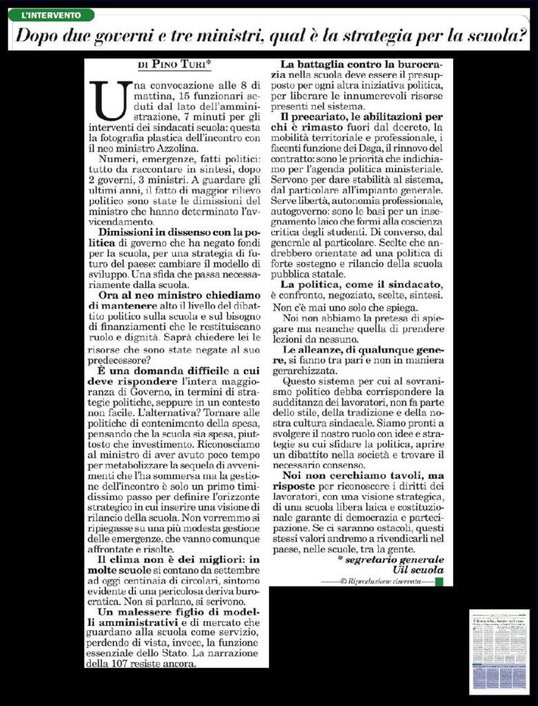 Dopo due governi e tre ministri, qual è la strategia per la scuola?