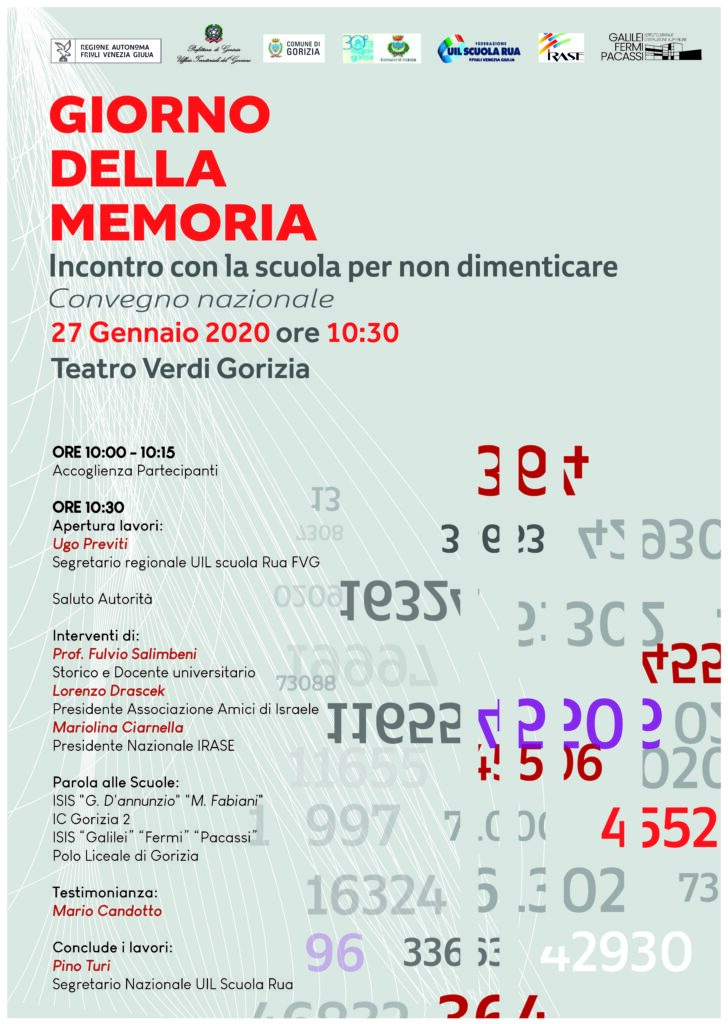 Giorno della memoria. Incontro con la scuola per non dimenticare.