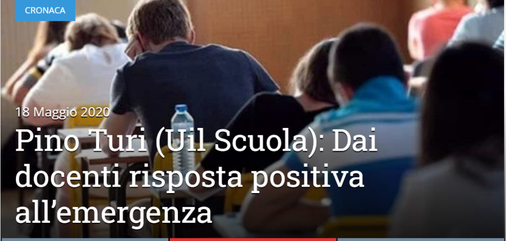 INTERVISTA / Turi: dai docenti risposta positiva all’emergenza