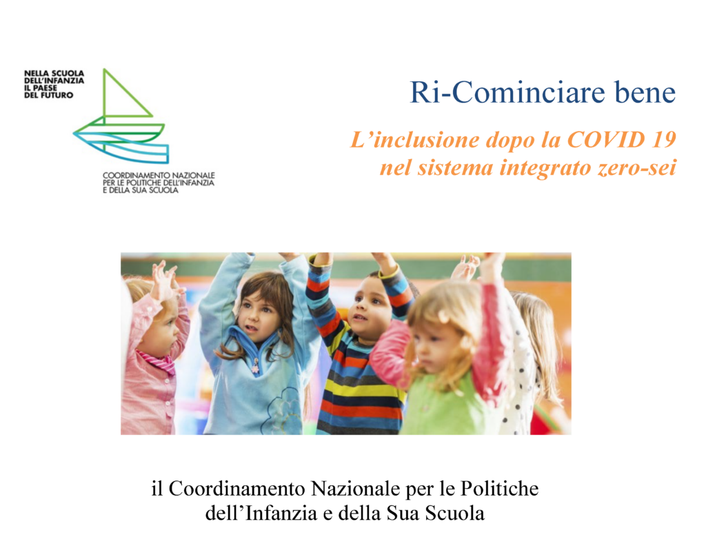 Ri-Cominciare bene partendo dai più piccoli