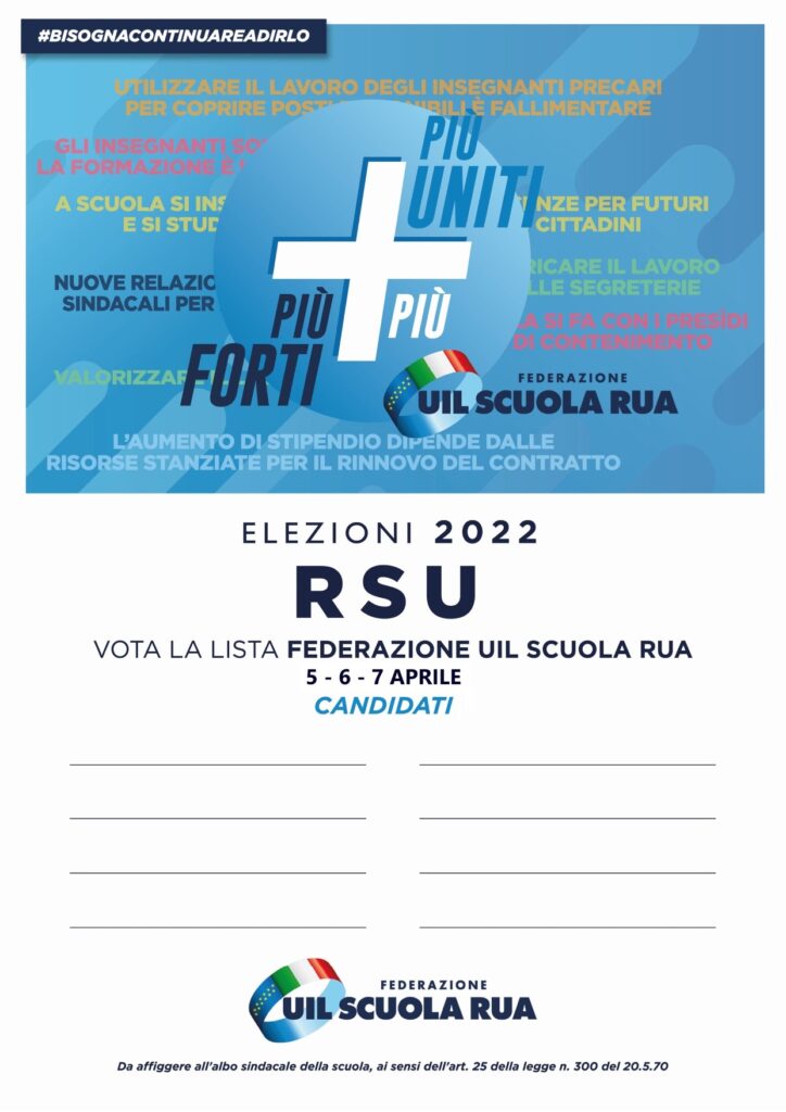 Elezioni RSU 2022: il calendario degli adempimenti e delle scadenze