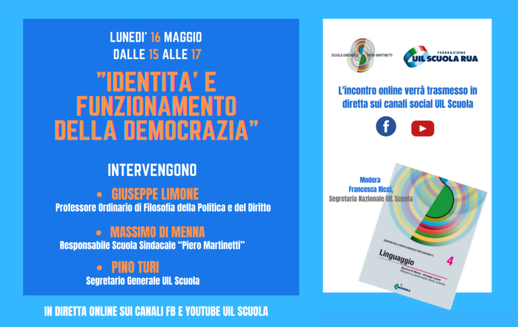 Identità e Funzionamento della Democrazia: incontro online Limone-Di Menna-Turi