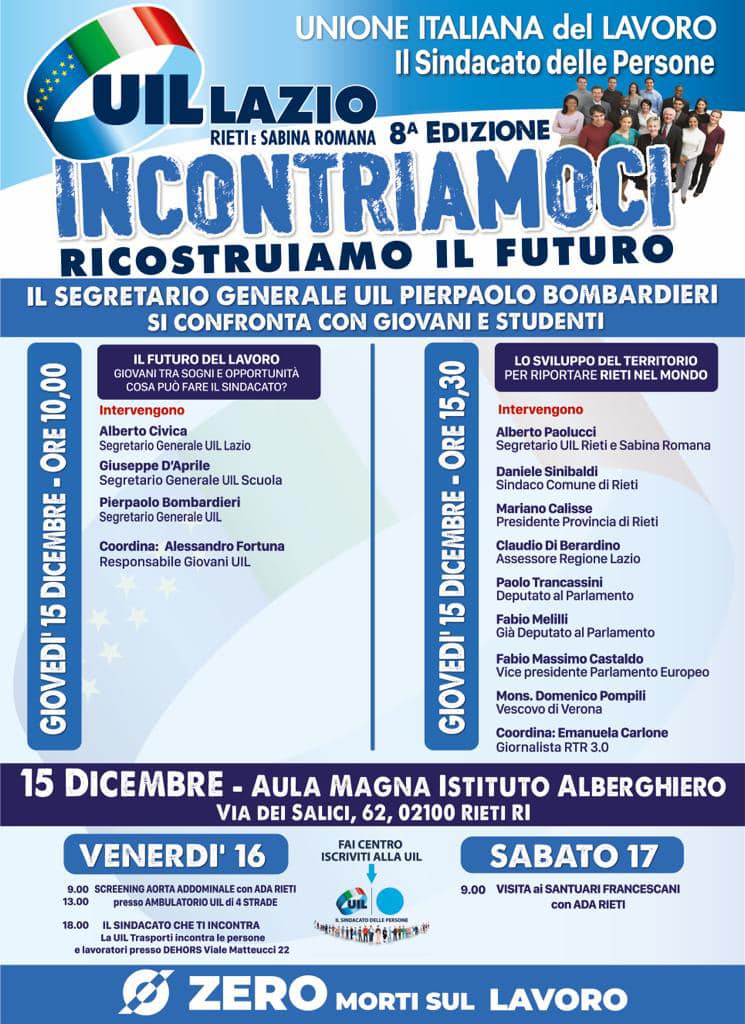 Incontriamoci, ricostruiamo il futuro: Bombardieri si confronta con gli studenti