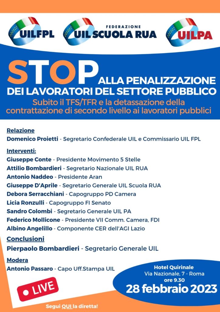 Stop alla penalizzazione dei lavoratori del settore pubblico