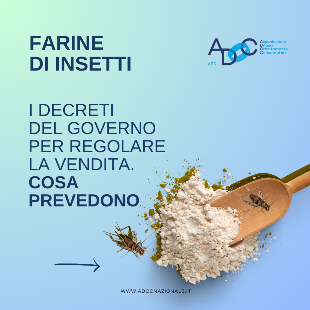 Adoc, manca poco e troveremo le farine di insetti negli scaffali dei supermercati italiani