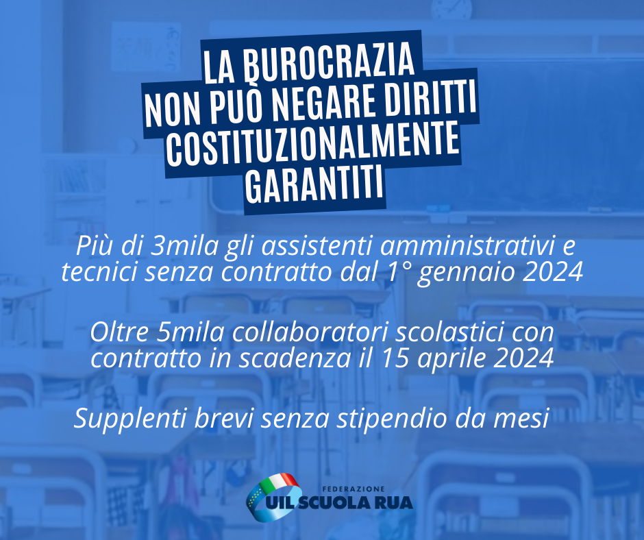 Contratti scaduti Ata e supplenti senza stipendio, D’Aprile: “La burocrazia non può negare diritti costituzionalmente garantiti”
