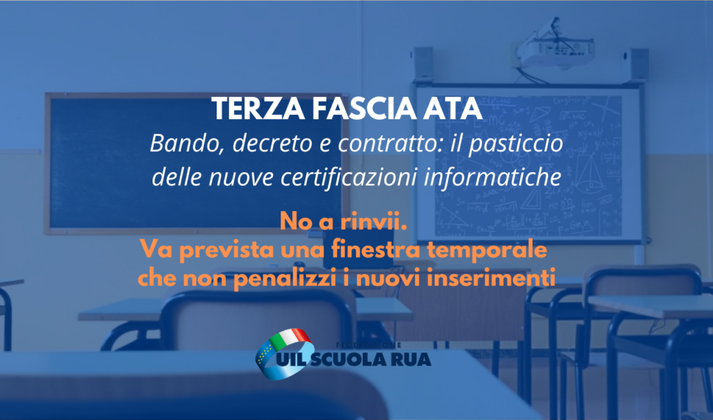 Terza fascia Ata – Bando, decreto e contratto: il pasticcio delle nuove certificazioni informatiche
