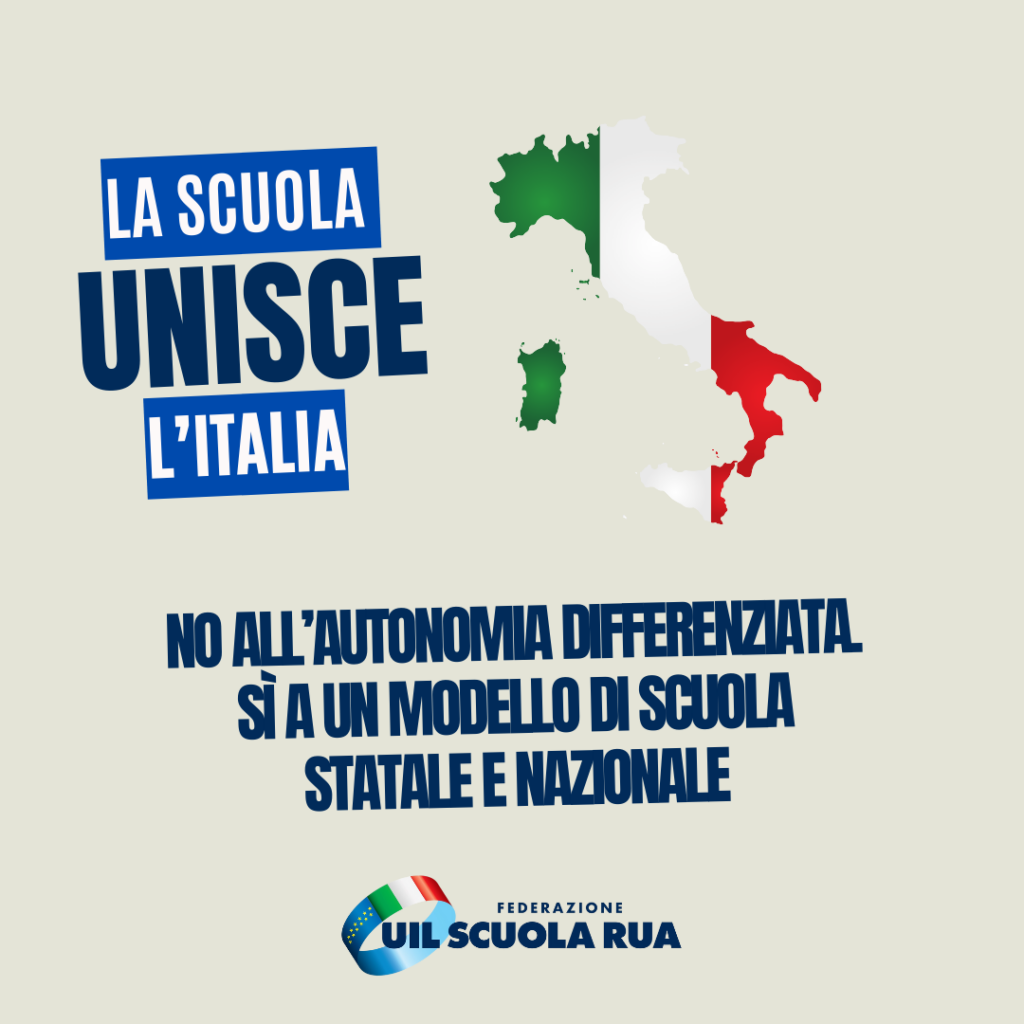 No all’Autonomia Differenziata. La scuola unisce l’Italia