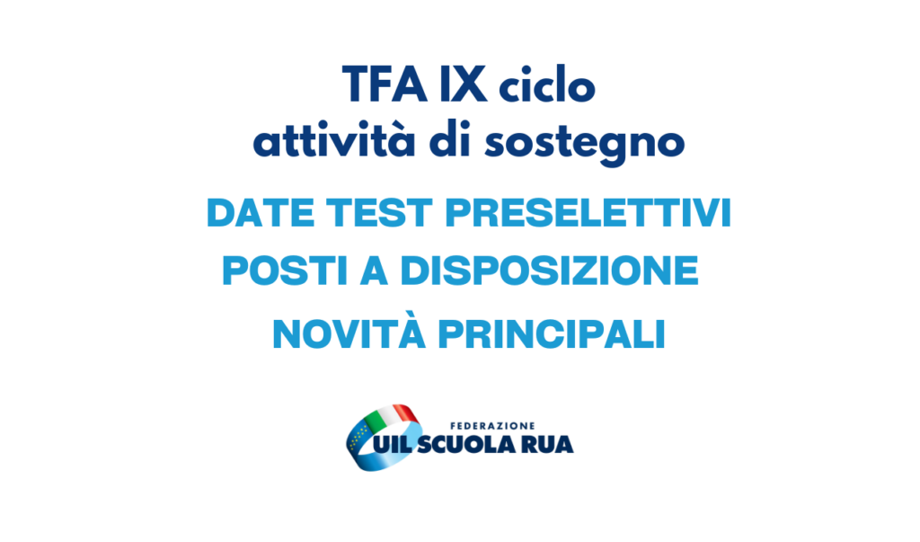 TFA IX ciclo – attività di sostegno. Pubblicato il decreto. 32.317 posti a disposizione