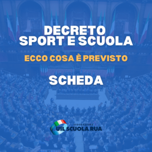 decreto Sport e Scuola