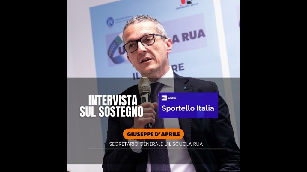 Sostegno, l’intervista a D’Aprile di Rai Radio 1