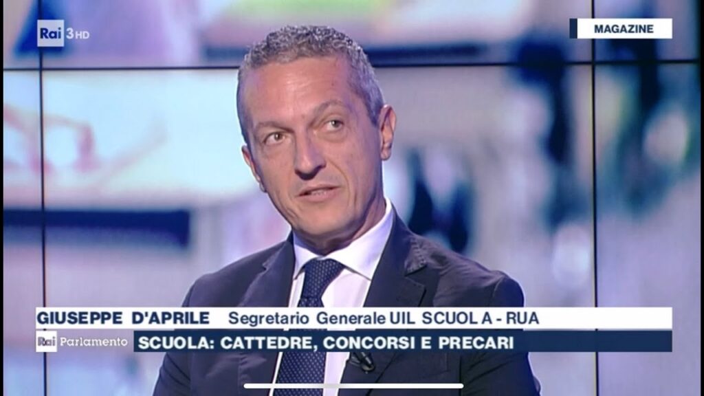 Concorsi, precariato e stipendi differenziati. L’intervento del Segretario D’Aprile a Filo Diretto su Rai 3