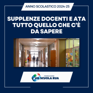SUPPLENZE DOCENTI E ATA 2024-25