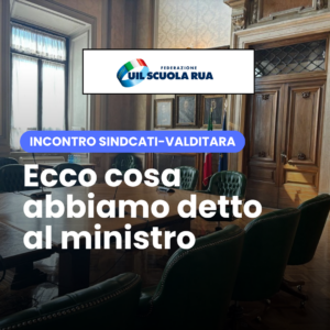 Incontro sindacati-Valditara