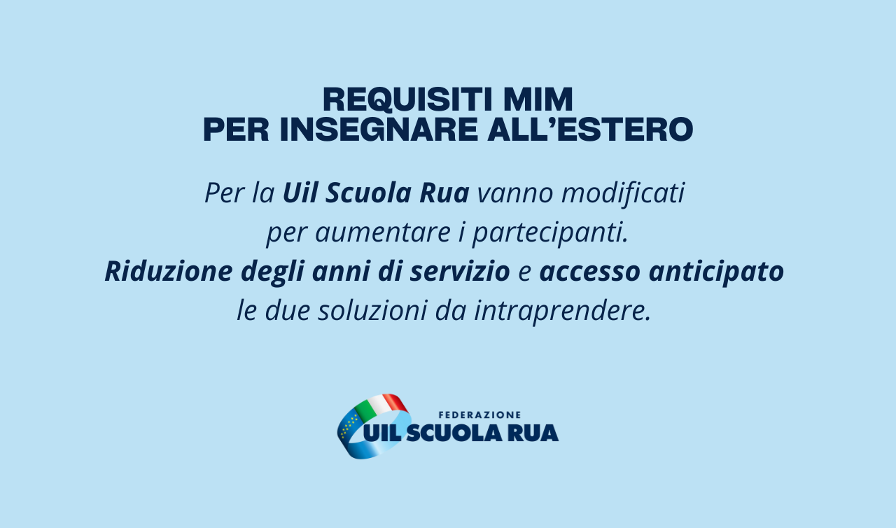 REQUISITI INSEGNARE ESTERO UIL SCUOLA