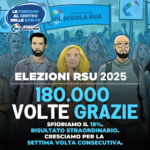 Uil Scuola Rua: oltre 180 mila voti, sfioriamo il 19%. Risultato straordinario.