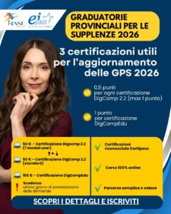 CERTIFICAZIONI GPS CORSO IRASE UIL SCUOLA