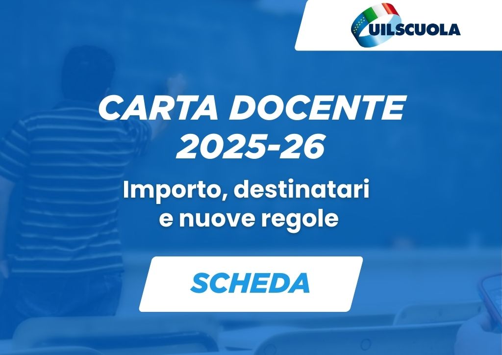 Carta Docente 2025/2026: importo, destinatari e nuove regole [SCHEDA]