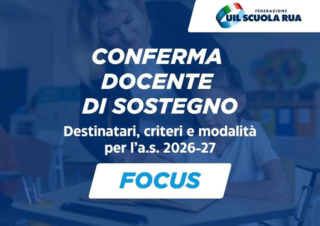 Conferma docente di sostegno