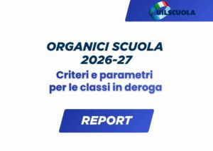 ORGANICI SCUOLA REPORT MINISTERO