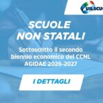Scuole non statali, sottoscritto il secondo biennio economico del CCNL AGIDAE 2026-2027