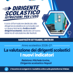Dirigenti scolastici, ultimo appuntamento del ciclo “Istruzioni per l’uso”: focus sulla valutazione dei DS